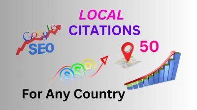 Create top 50 Live local citations or local listings for any country