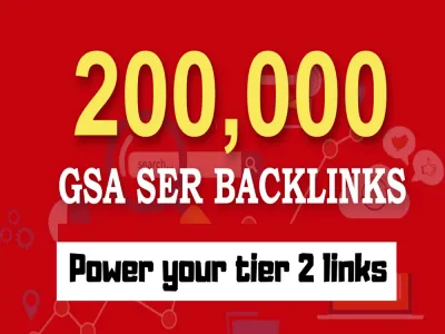 Send 200,000 Genuine Authority Quality GSA SER Verified Backlink for SEO