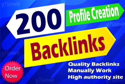 do 90 plus high DR PR 200 profile backlinks